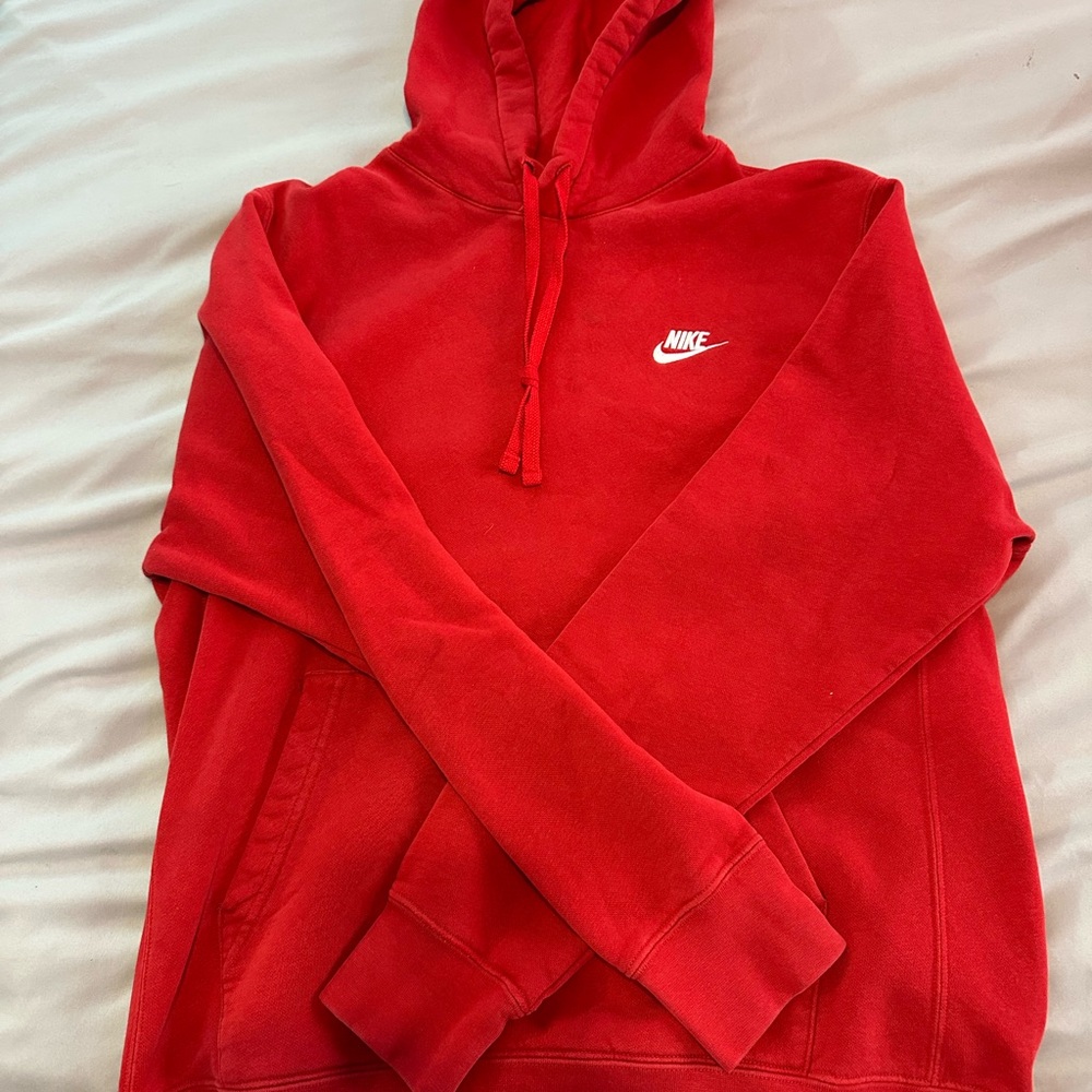 Nike Men's Red Hoodie Sweater